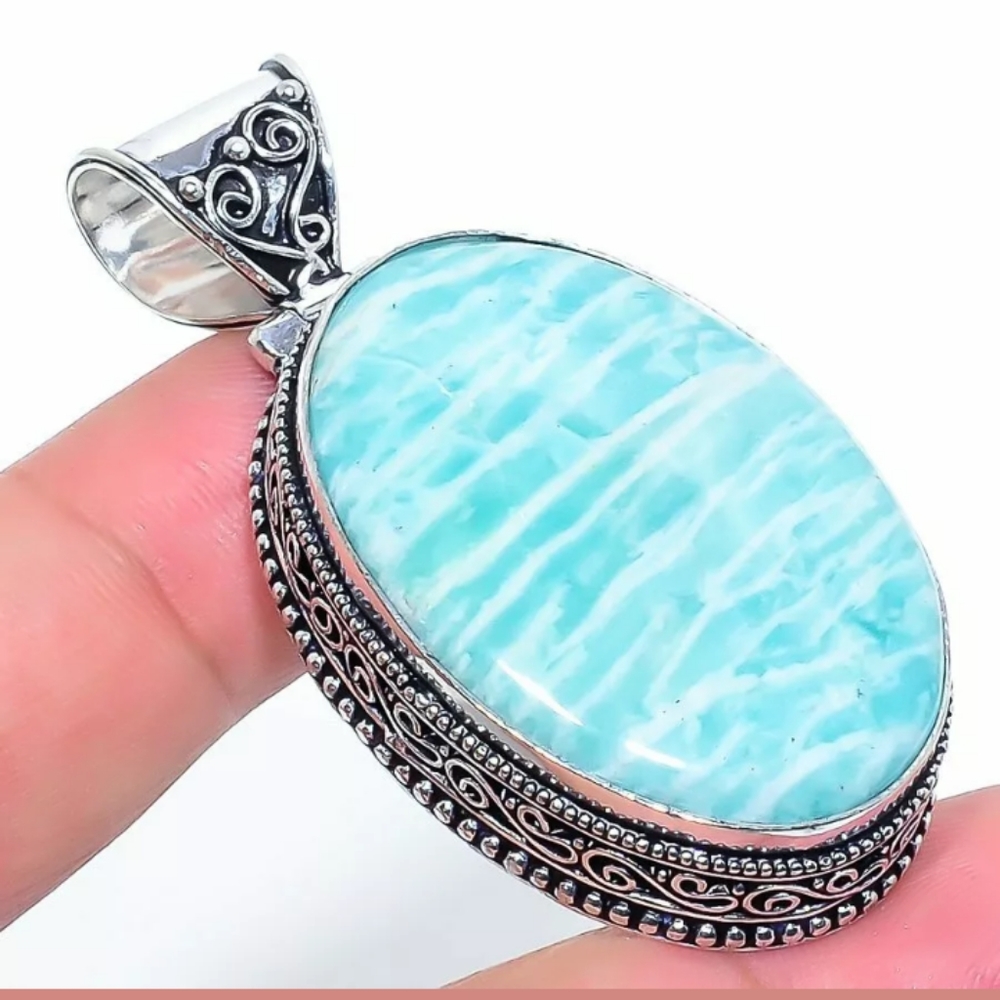 FINAL PRICE DROP! Genuine Amazonite pendant